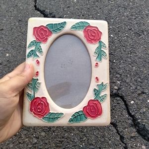 80s 90s VTG rose detail frame